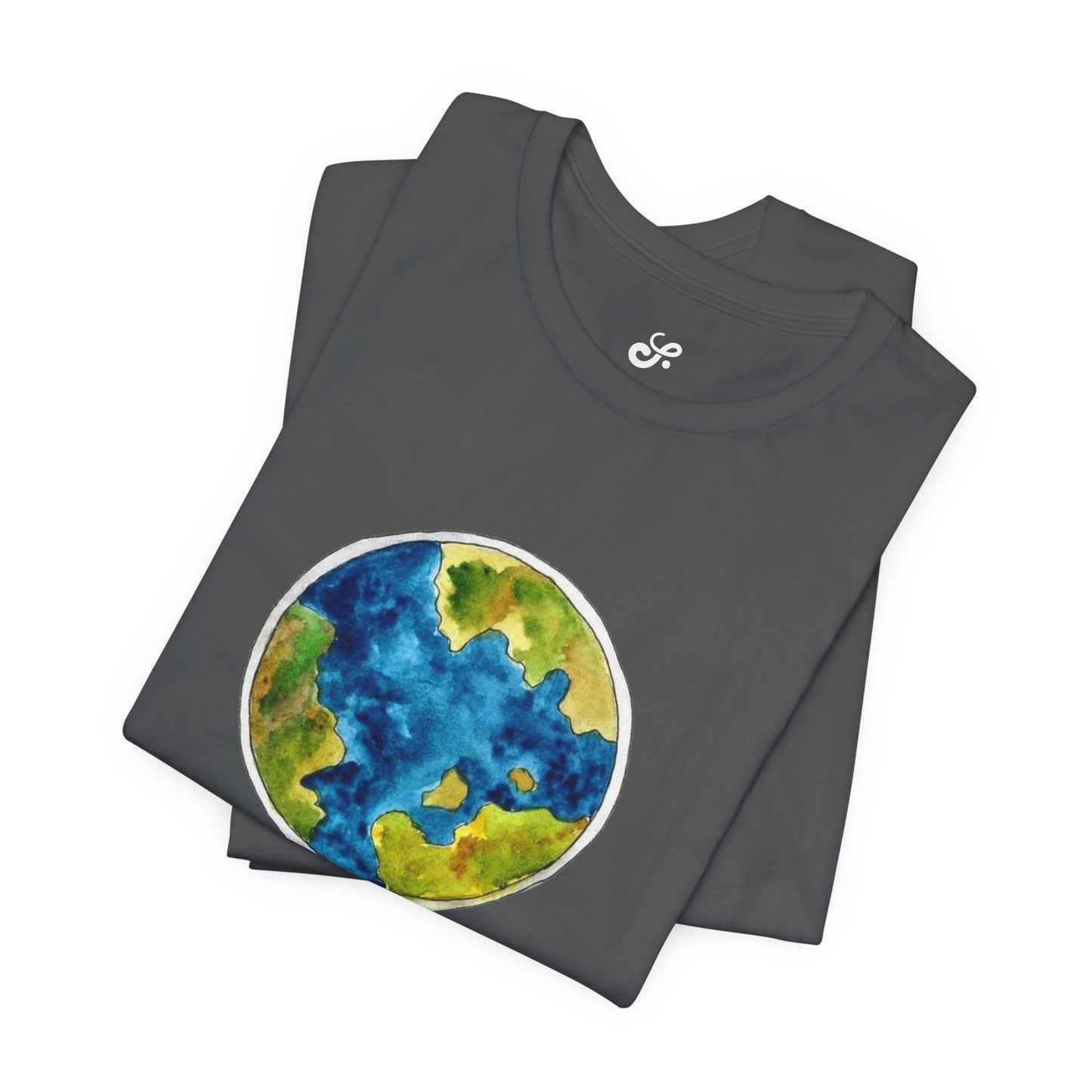 World and Hot Air Balloon Graphic Oversized T-Shirt YSS-TS-0002