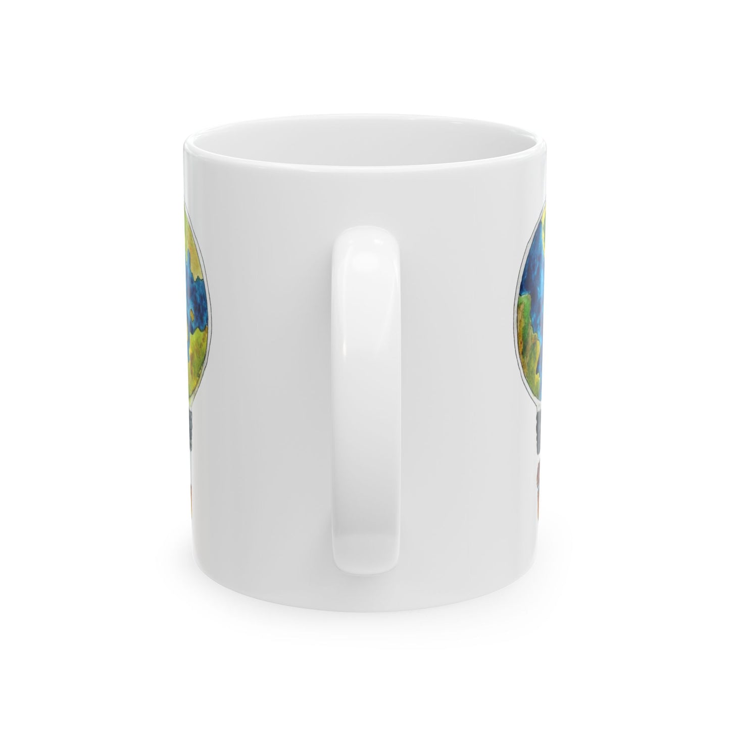 Dünya Balonu Seyahat ve Macera Temalı Kupa Bardak - YSS-MUG-0001