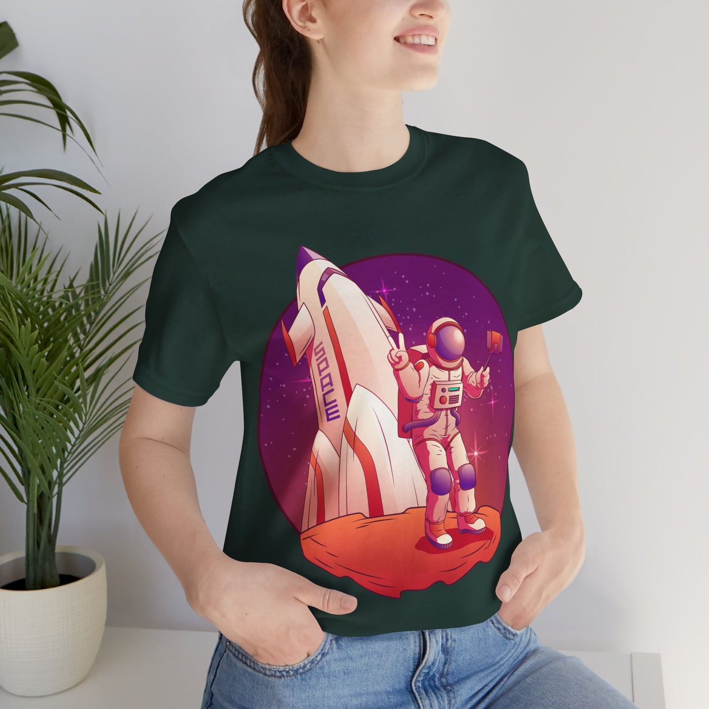 Astronaut and Rocket Space Themed Oversized T-Shirt YSS-TS-0001