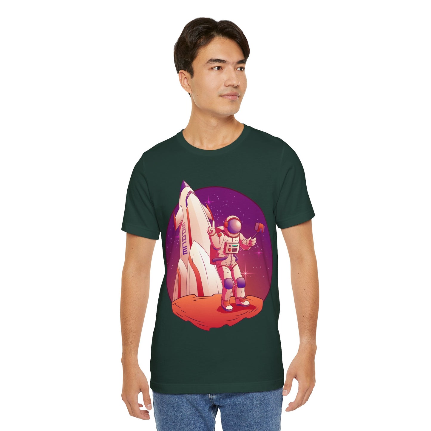Astronaut and Rocket Space Themed Oversized T-Shirt YSS-TS-0001