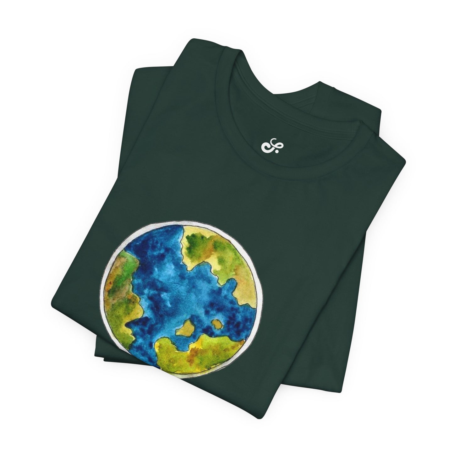 World and Hot Air Balloon Graphic Oversized T-Shirt YSS-TS-0002
