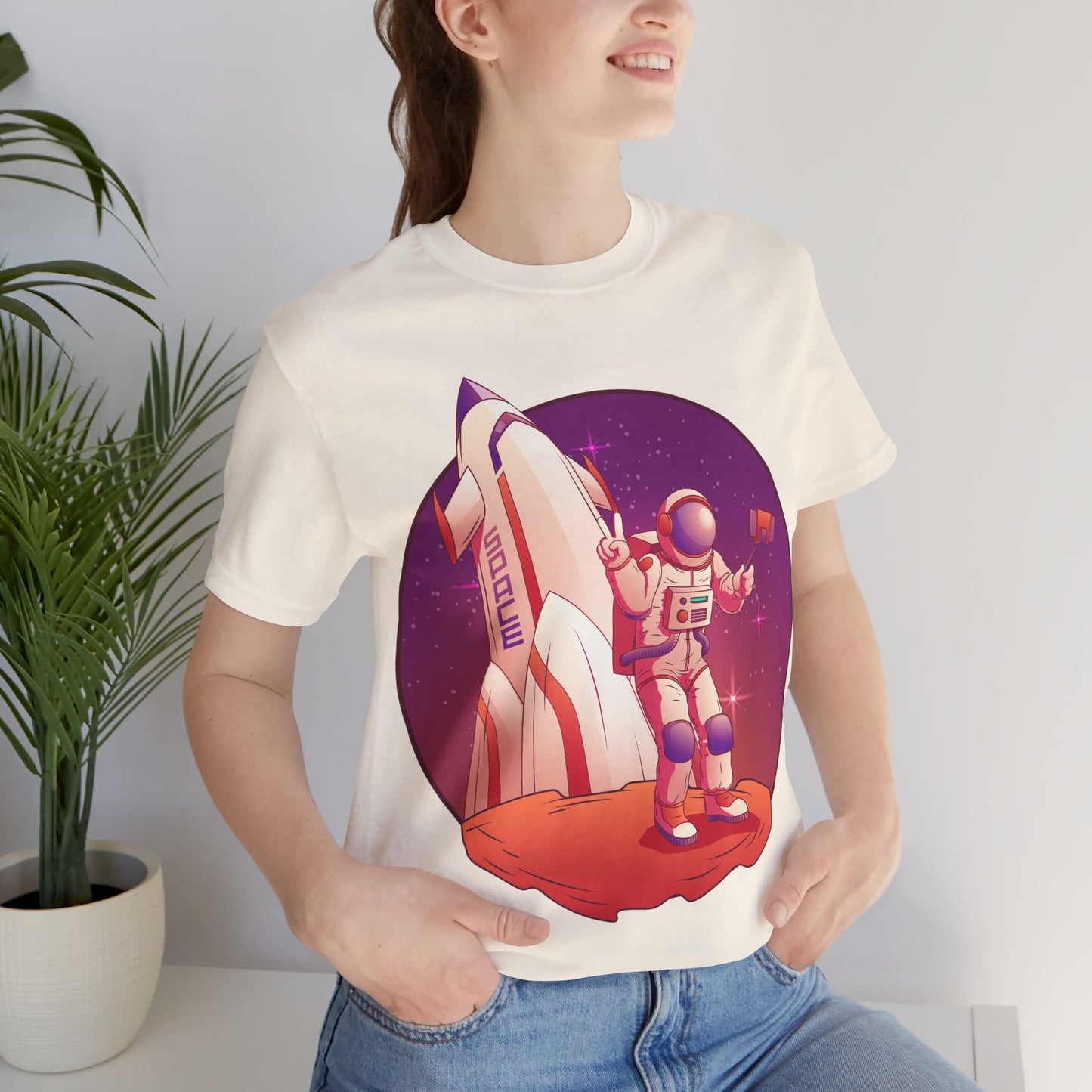 Astronaut and Rocket Space Themed Oversized T-Shirt YSS-TS-0001