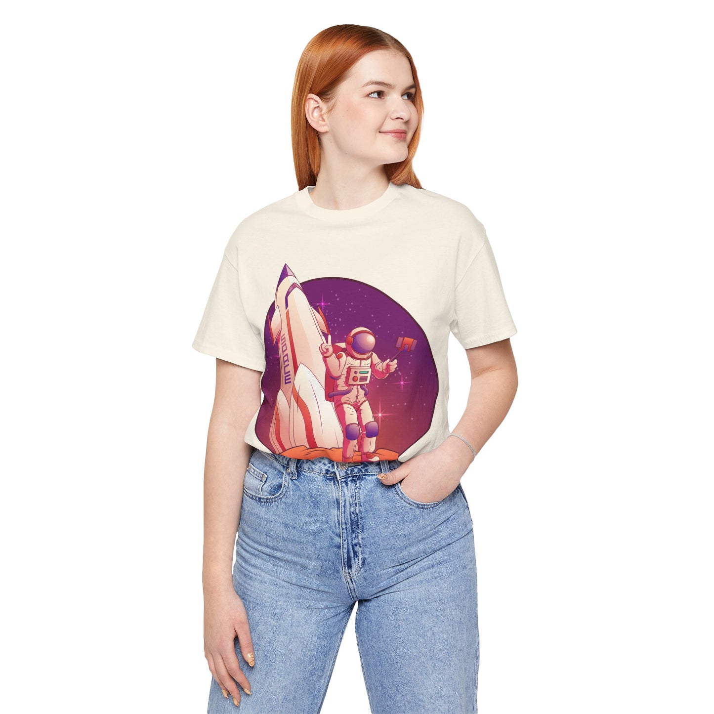 Astronaut and Rocket Space Themed Oversized T-Shirt YSS-TS-0001