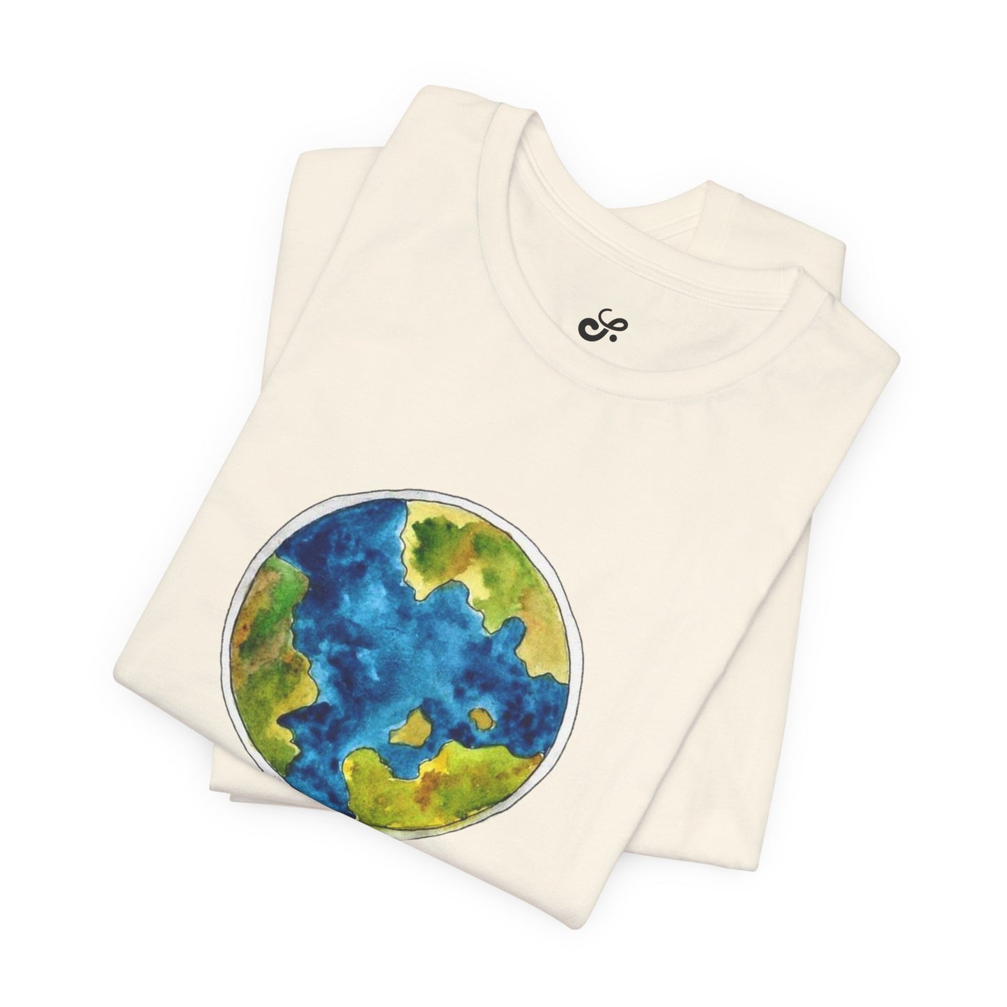 World and Hot Air Balloon Graphic Oversized T-Shirt YSS-TS-0002