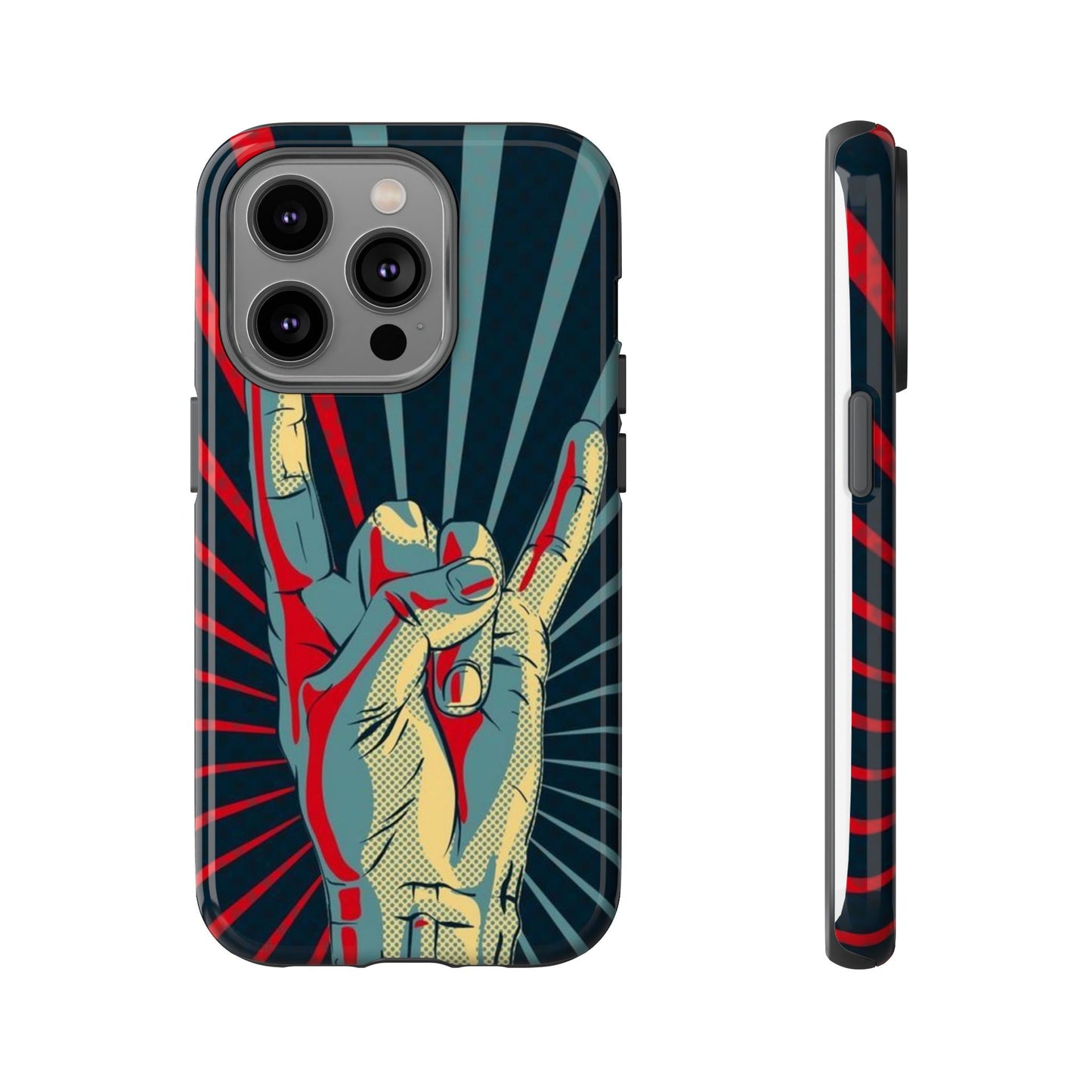 Pop Art El Baskılı Retro Telefon Kılıfı - YSS-KLF-0001