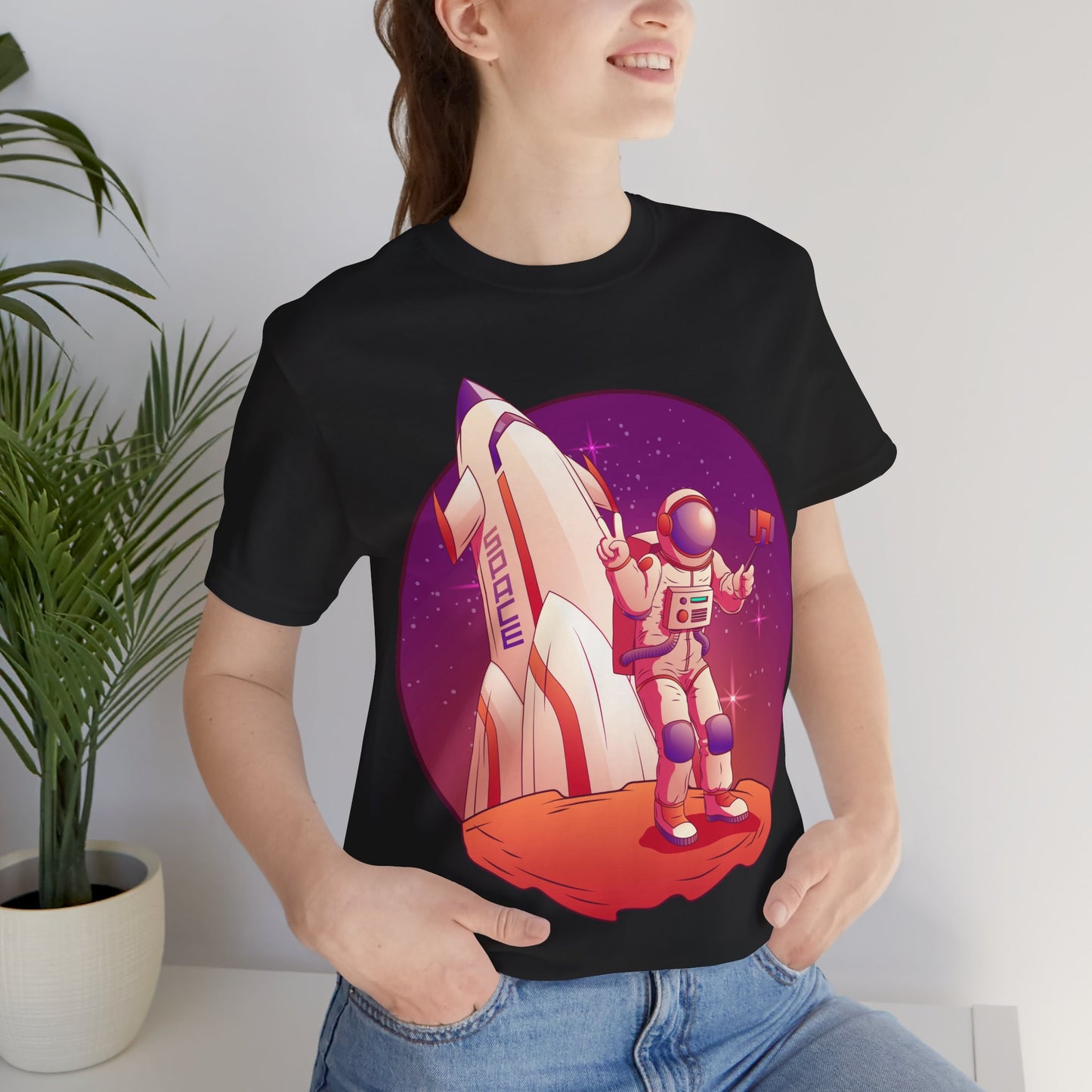 Astronaut and Rocket Space Themed Oversized T-Shirt YSS-TS-0001