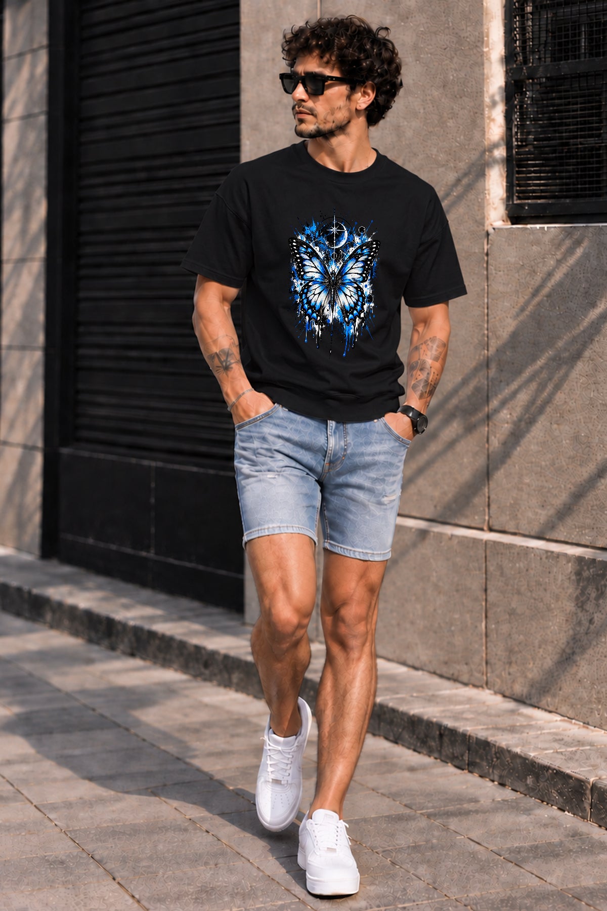 Kozmik Kelebek Oversize Tişört