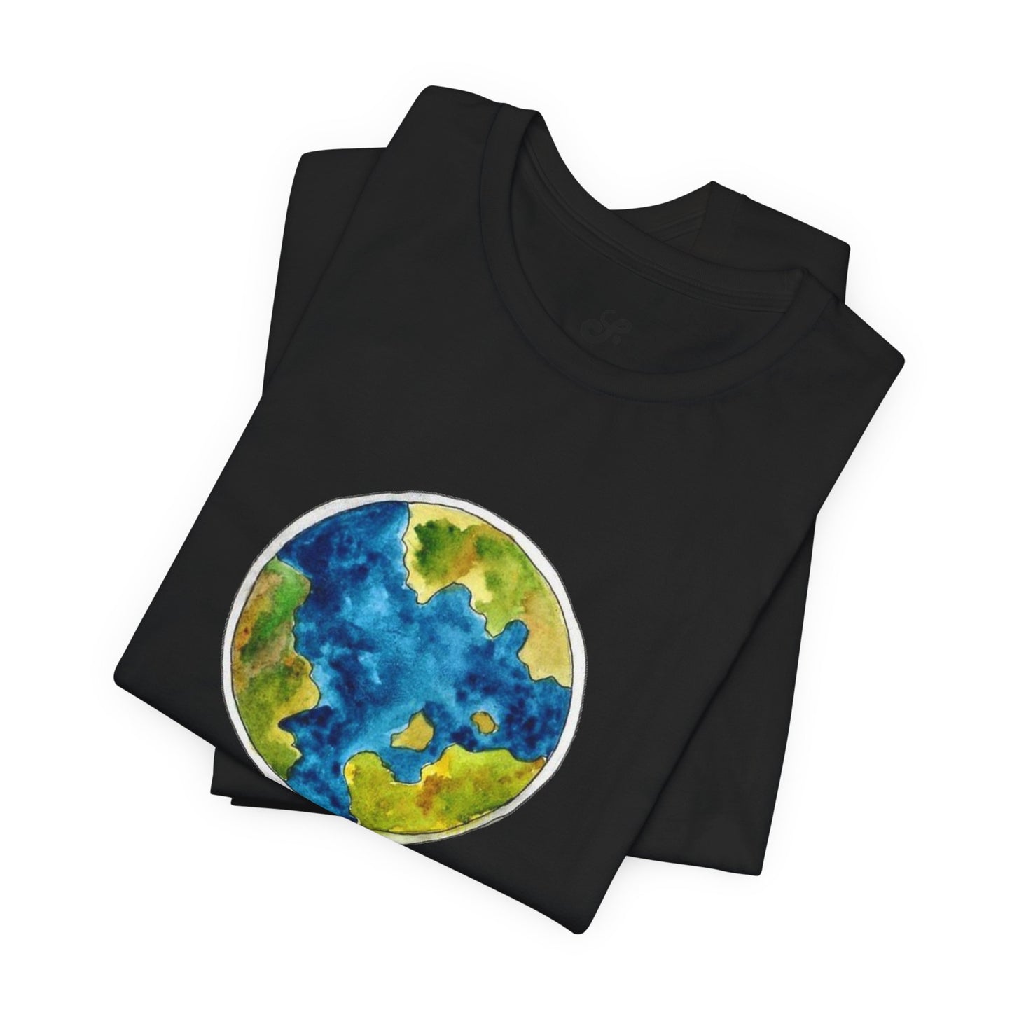 World and Hot Air Balloon Graphic Oversized T-Shirt YSS-TS-0002