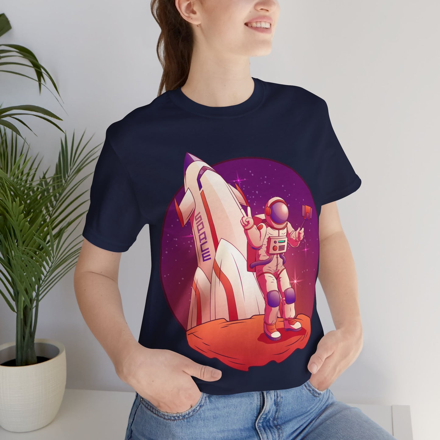 Astronaut and Rocket Space Themed Oversized T-Shirt YSS-TS-0001