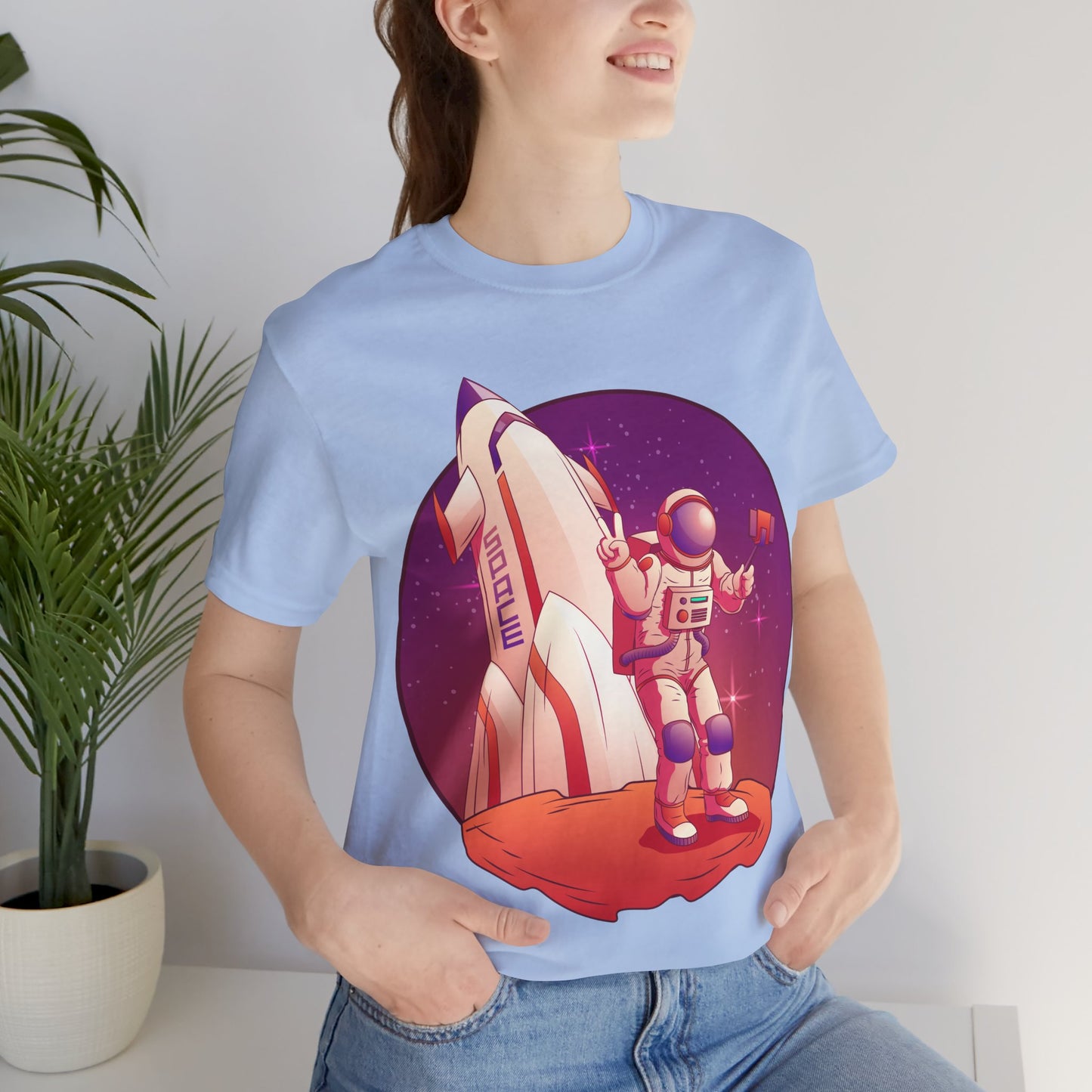 Astronaut and Rocket Space Themed Oversized T-Shirt YSS-TS-0001