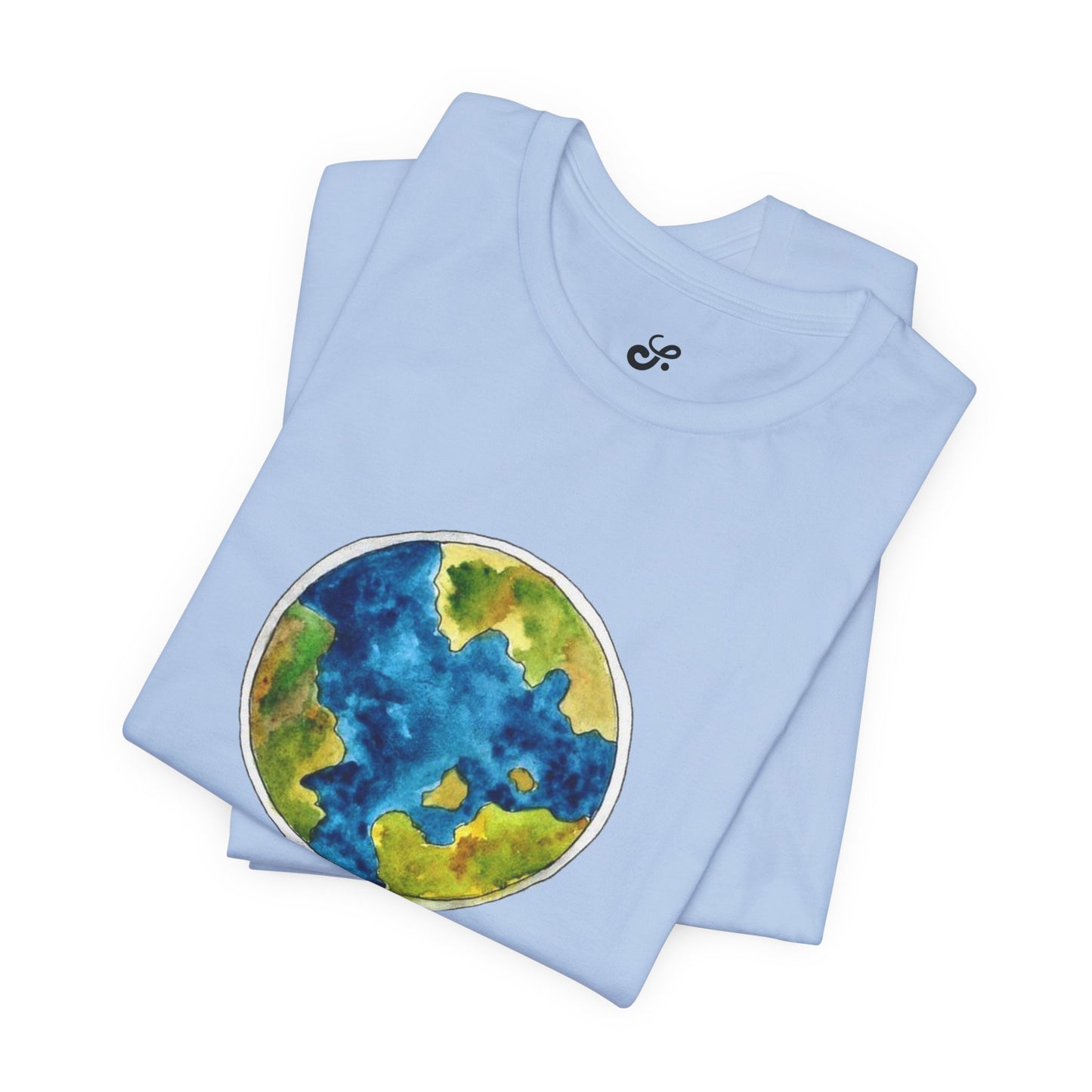 World and Hot Air Balloon Graphic Oversized T-Shirt YSS-TS-0002